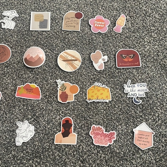 Set of 26 Boho‎ Stickers - Picture 2 of 5